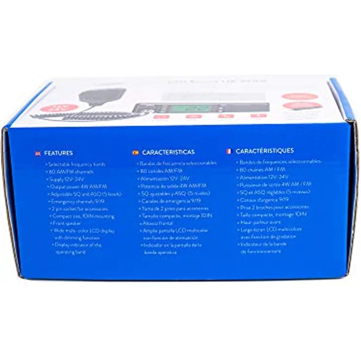 PNI Radio CB Escort HP 9500 Multistandard, ASQ, VOX, Scan, 4W, AMFM, 12V - 24V Netzteil, Feuerzeugstecker enthalten – Bild 9