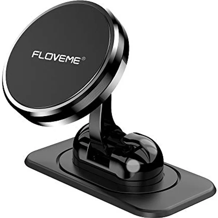 FLOVEME Handyhalterung Auto Magnet Armaturenbrett, Magnetische Handyhalter fürs Auto mit Klebrige Basis, Einstellbar KFZ Handy Halterung Kompatibel für iPhone 11 Pro XS XR X 8 7 Samsung Huawei usw