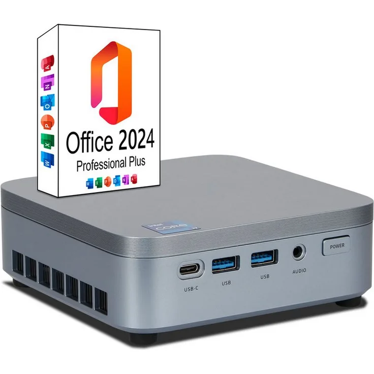 ANKERMANN-PC Ank-IX Matrix Mini PC, Intel Core, 32 GB RAM, 1000 GB SSD, Luftkühlung, Schwarz