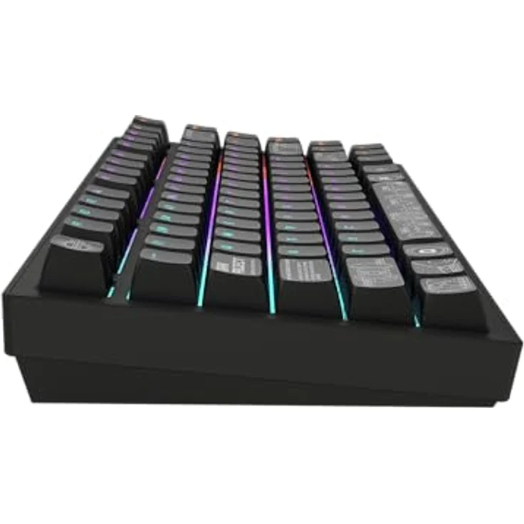 Dark Project Terra Nova R2, Kabellose 75% Gaming-Tastatur mit G3MS Moonstone-Schaltern, Schwarz, ANSI US Layout, RGB, Hot-Swap – Bild 4