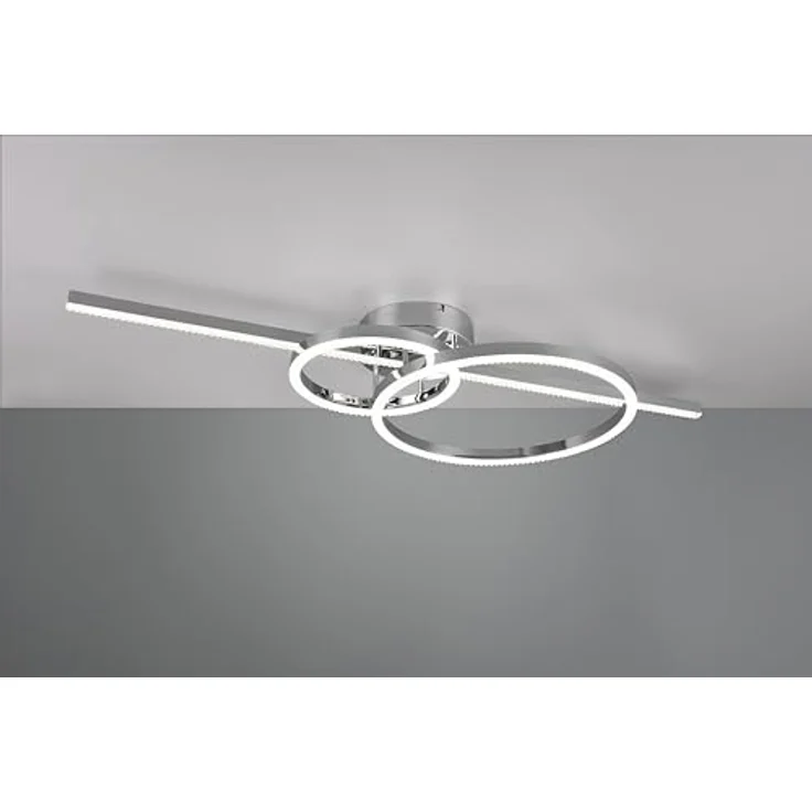 Trio Leuchten LED Deckenleuchte Montilla 6433010306, Metall Chrom, Acryl, 54 Watt LED, Fernbedienung, Kristall-Effekt – Bild 3