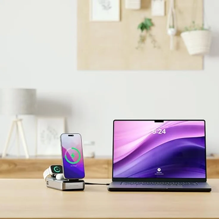 Alogic Roam 6-in-1 Power Bank 20000mAh, 100W USB-C und kabelloses Laden, Schwarz – Bild 3