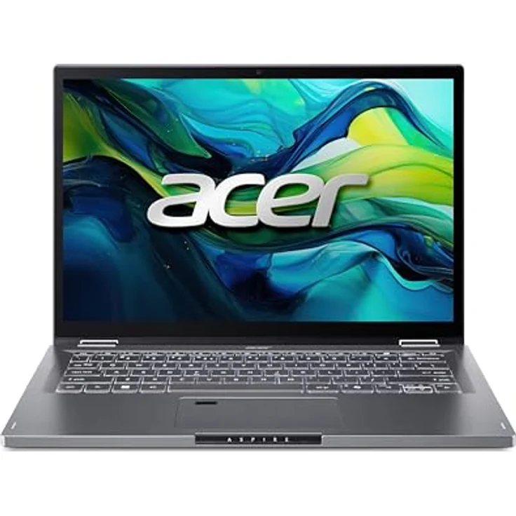 Acer Aspire Spin 14 (ASP14-51MTN-78QB) Convertible Notebook | 14" WUXGA Touch-Display | Intel Core 7 150U | 16 GB RAM | 1 TB SSD | Windows 11 | QWERTZ Tastatur | grau – Bild 1