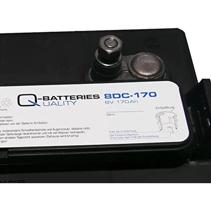 Q-Batteries 8DC-170 8V 170Ah Deep Cycle Traktionsbatterie – Bild 3