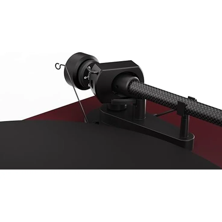 Pro-Ject Debut EVO 2 Plattenspieler, Schwarz, Riemenantrieb, 33/45 U/min, 8,6" Carbon-Tonarm, höhenverstellbare Füße – Bild 5