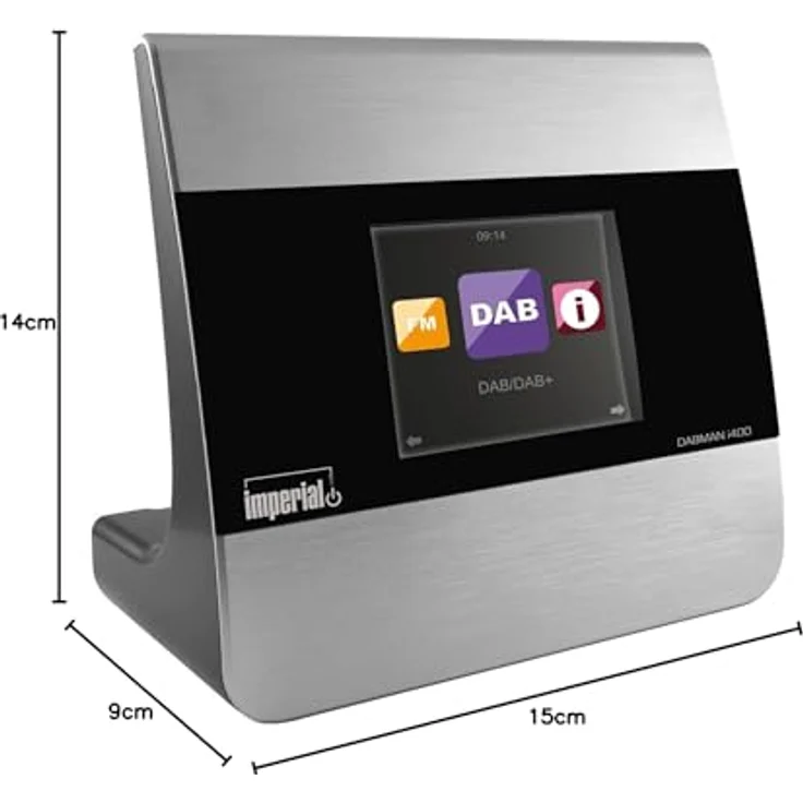 Imperial 22-240-00 Dabman i400 Internet--DAB+ Radio Adapter (Stereo Sound, Internet-DAB+-DAB-UKW, Bluetooth, Multiroom, Equalizer, UPnP-Audio Streaming, WLAN, LAN, Line-Out inkl. Netzteil) silber – Bild 6