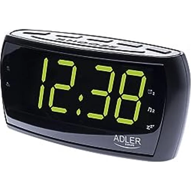 Radiowecker Uhrenradio Uhr Wecker AM-FM Radio Helligkeitsregler mit extra großem Display – Bild 2