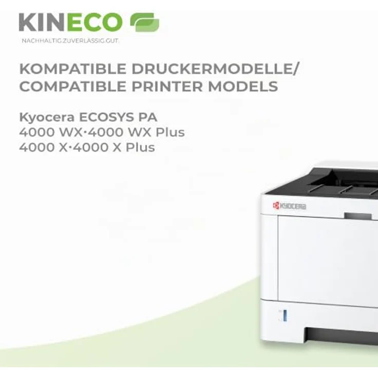 Kineco Toner TK-1260 Doppelpack, kompatibel für Kyocera ECOSYS PA4000wx/x Plus – Schwarz, 2x 10.000 Seiten, Premium Qualität – Bild 3
