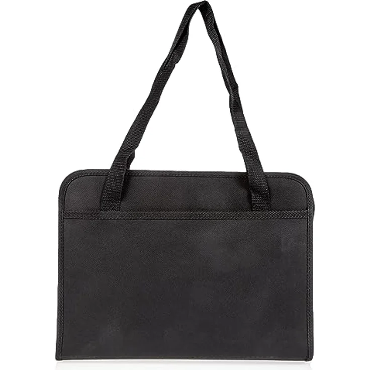 VELOFLEX Aktenordner Veloflex Fächertasche Office 4446880, DIN A4, 24 Fächer, Textil, schwarz mit Tragegriff – Bild 4