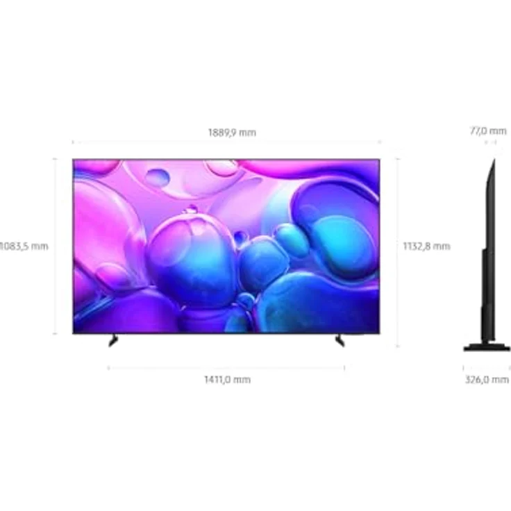 SAMSUNG QLED 4K Q6FA, 85 Zoll (214 cm) UHD Fernseher mit 100% Farbvolumen, Quantum HDR, 4K Upscaling, Knox Security und 900 Sender TV Plus – Bild 4