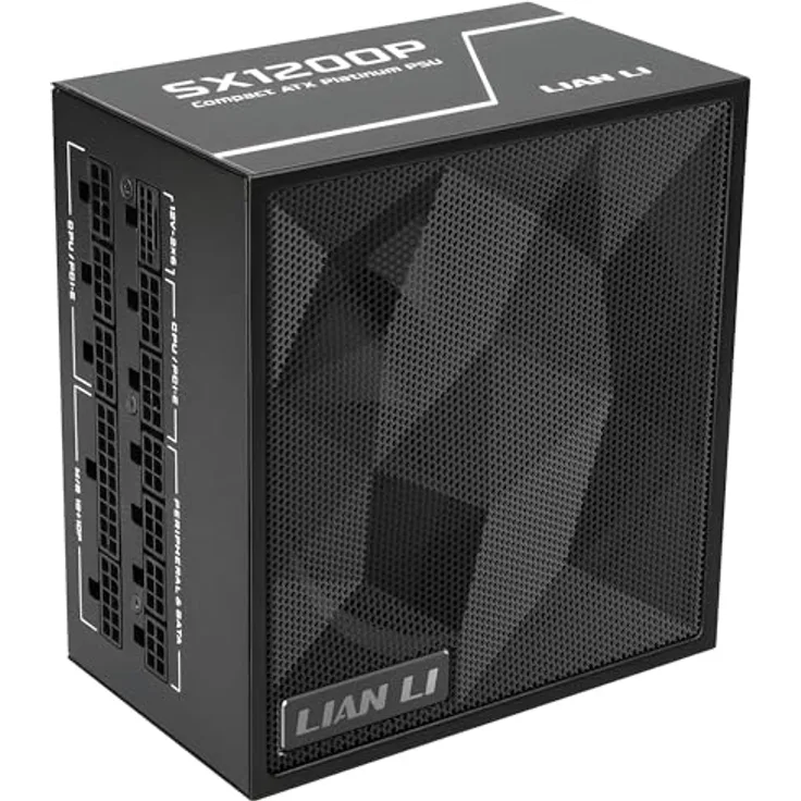 Lian Li SX Series 1.200 Watt Netzteil, 80 PLUS Platinum, vollmodular, PCIe 5.1, ATX 3.1, schwarz
