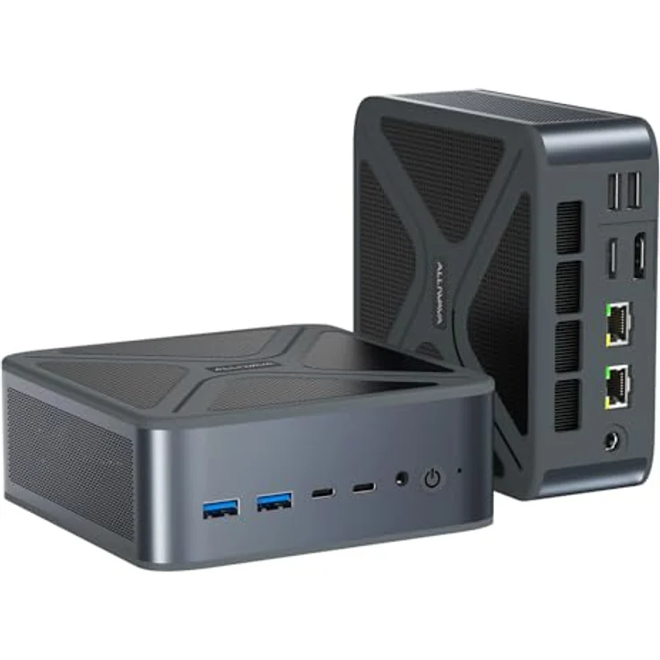 ALLIWAVA GH8 Mini PC, AMD Ryzen 9 8945HS bis 5,2 GHz, 32 GB DDR5 RAM, 1 TB SSD, AMD Radeon 780M, Dual 2.5G LAN, USB4, 4K-Display-Unterstützung, Metall – Bild 1