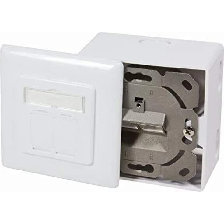 BIGtec CAT.6 Netzwerkdose Dose Kombidose Aufputz / Unterputz Netzwerk Datendose RAL 9003 Signalweiß für Verlegekabel CAT.5 CAT.5e CAT.6 CAT.6a CAT.7 CAT.7a – Bild 4