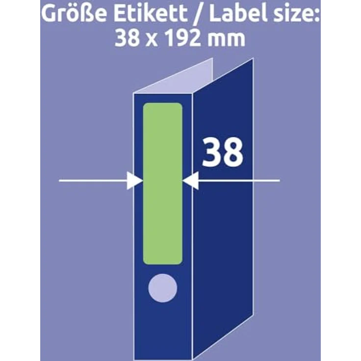 Avery Zweckform Aktenordner Avery Zweckform Farbige Ordneretiketten für Ordner, selbstklebend, DIN A4, grün – Bild 4