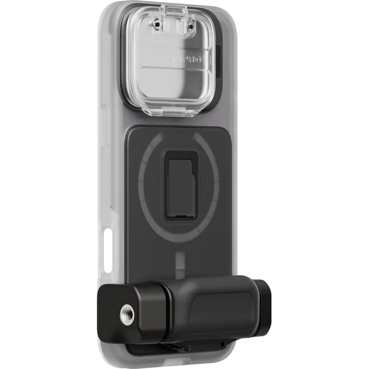 PolarPro LiteChaser ProCase für iPhone 16 Pro Max - Transparent, Smartphone Hülle mit Kalt-Schuh-Halterung, abnehmbarem Griff und QuickSlide-Schienen für Filter
