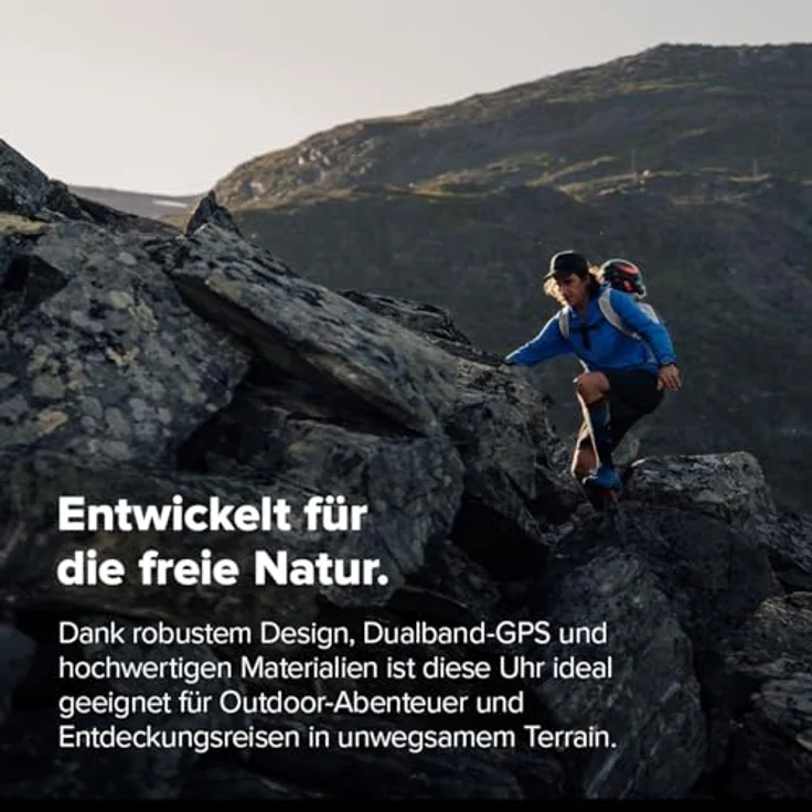 Suunto Vertical 2 (49 mm), Smartwatch mit Dual-Band-GPS, ClimbGuidance und über 115 Sportmodi, Titan – Bild 3
