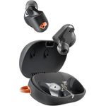 Skullcandy Sesh ANC Active, Kabelloser In-Ear Kopfhörer mit Active Noise Canceling, 48 Std. Wasserdicht (IP67), Mikro, Kompatibel mit iPhone, Android, Bluetooth-Geräten - True Black/Orange