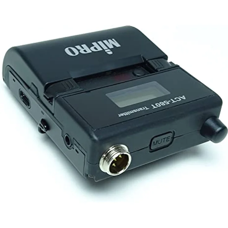 MIPRO ACT-580T, Digitaler Drahtloser Taschensender 5,8 GHz mit Auto Channel Targeting und LCD-Display – Bild 2