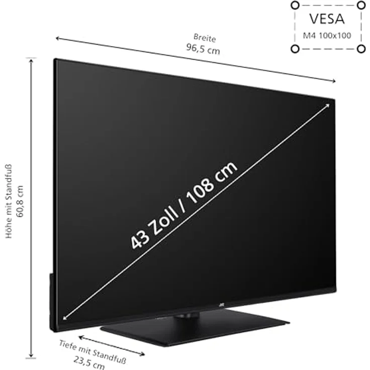 JVC 43 Zoll Fernseher/TiVo Smart TV (Full HD, HDR, Triple-Tuner, 6 Monate HD+ inkl.) LT-43VF5355 – Bild 3