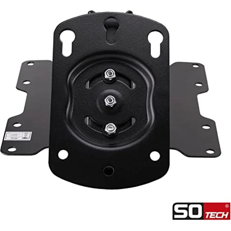 SOTECH klappbare TV Deckenhalterung DH-01-37, drehbar, höhenverstellbar, neigbar für 17-37 Zoll TVs, belastbar bis 20 kg, VESA kompatibel, schwarz – Bild 4