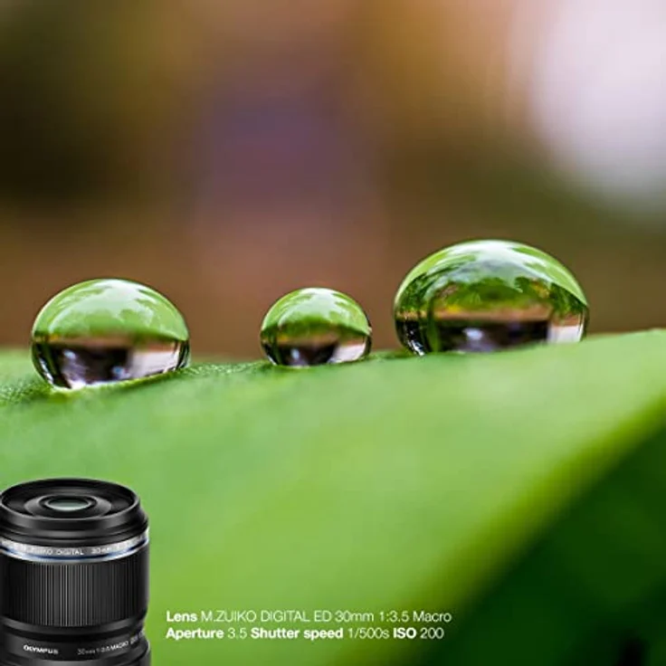 Olympus M. Zuiko Digital ED 30mm F3.5 Macro-Objektiv, geeignet für alle MFT-Kameras (Olympus OM-D & PEN Modelle, Panasonic G-Serie), schwarz – Bild 6