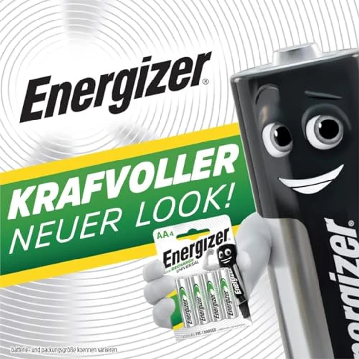 Energizer Wiederaufladbare Batterien AAA, Recharge Universal, 4 Stück – Bild 8