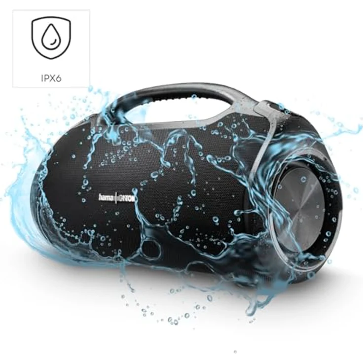 Hama UltiMate Pro 120 W Bluetooth Lautsprecher, IPX6 wasserfest, bis 24 h Laufzeit, schwarz, versandkostenfrei – Bild 5