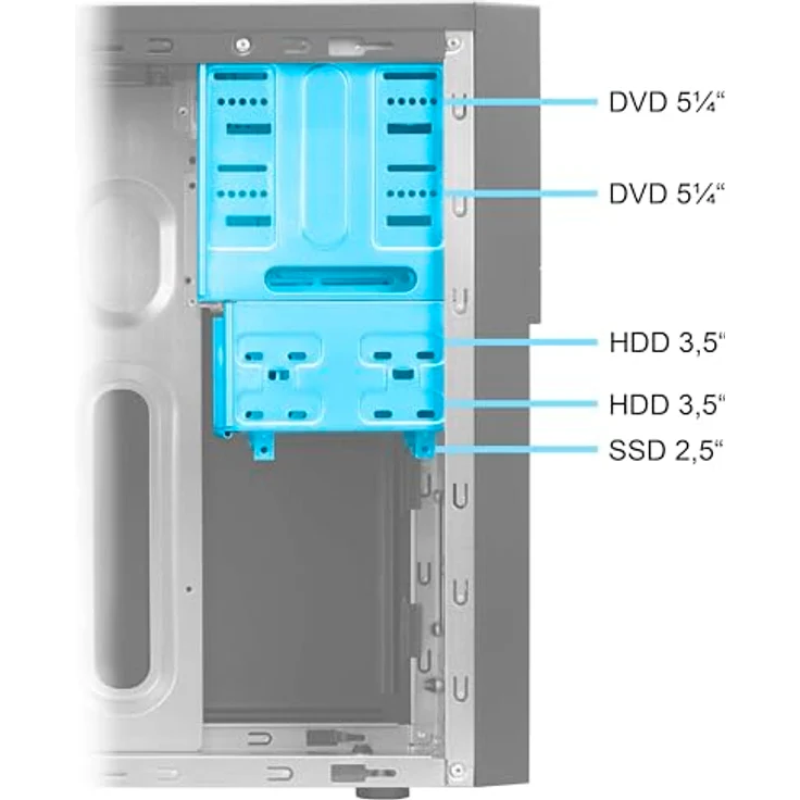 Ankermann Business CAD Workstation, Intel Core i7-8700, Nvidia Quadro M4000 8GB, 32GB RAM, 1TB NVMe SSD, Windows 11, WLAN, Libre Office – Bild 4