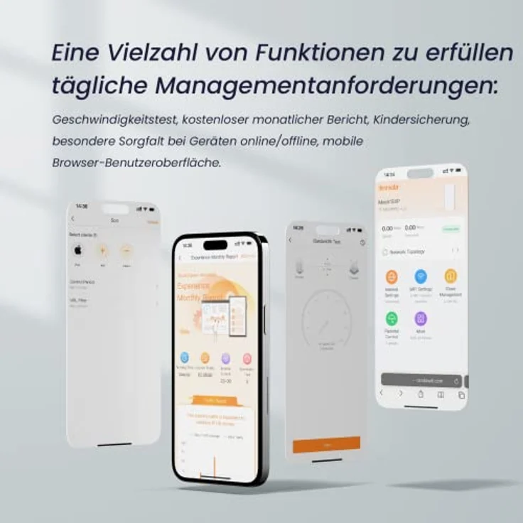 Tenda AX5400 Dual-band Wi-Fi 6 Mesh Router, bis zu 4804 Mbit/s, 6 Antennen, Weiß – Bild 5