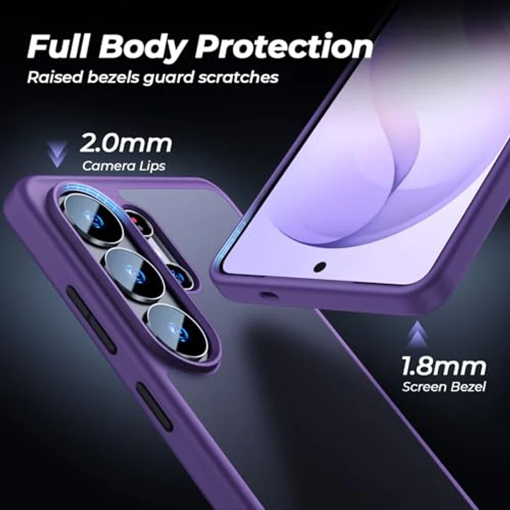U Ultimate24Style Premium Hülle für Samsung Galaxy S26 Ultra – Robust, stoßfest, kratzfest & mit 360° Airbag-Technologie (Purple) – Bild 2