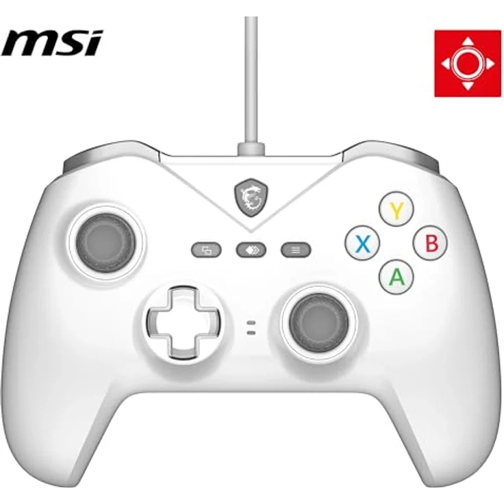 MSI FORCE GC200 WHITE, Gaming Controller für Android und PC, mit magnetischen Hall-Effekt-Triggern, ergonomischem Design und dynamischem haptischen Feedback, weiss – Bild 2