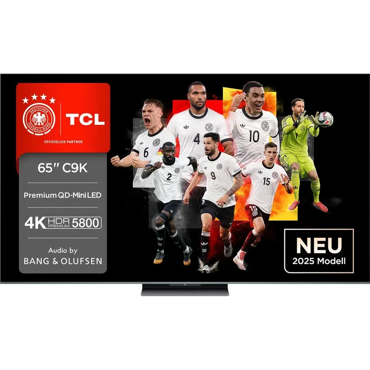 TCL 65C9K QLED Mini-LED TV 65 Zoll, 4K Dolby Vision mit integrierten Bang & Olufsen Lautsprechern