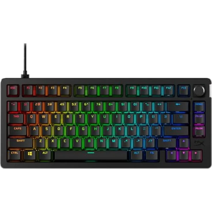 HyperX Alloy Rise – Hot-Swappable Mechanical Gaming Keyboard, Linear Switches, Ambient Light Sensor, PC