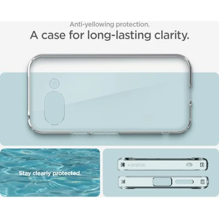 Spigen Ultra Hybrid Hülle Kompatibel mit Google Pixel 9a -Crystal Clear, Handyhülle mit PC Platte und TPU-Rahmen – Bild 4