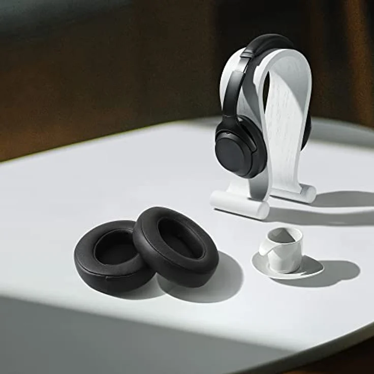 kwmobile 2X Ohrpolster kompatibel mit DOQAUS Polster - Kopfhörer Polster aus Kunstleder für Over Ear Headphones – Bild 5