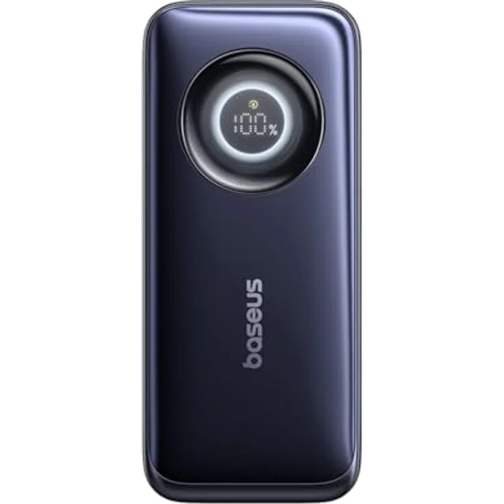 Baseus EnerCore CR11 Powerbank, 20000mAh mit einziehbarem Kabel & 67W Schnellaufladung, Schwarz