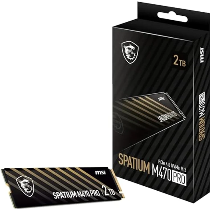 MSI SPATIUM M470 PRO 2TB SSD 6000MB/s NVMe PCIe 4.0 M.2 Gen4, Hohe Geschwindigkeiten und optimierte Leistung – Bild 2