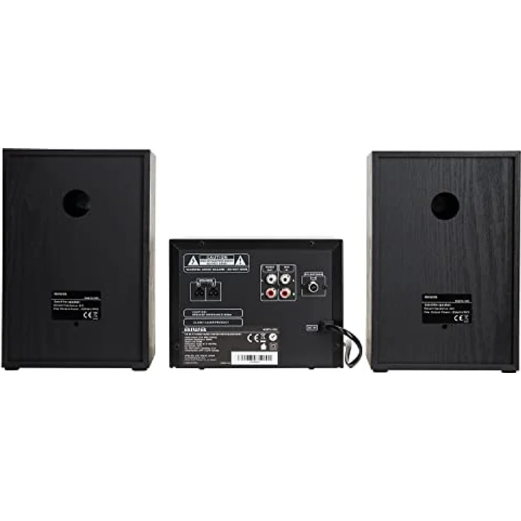 Aiwa MSBTU-300 schwarz Micro-HiFi-System 20W mit Bluetooth, CD, USB, FM-Radio, C – Bild 7