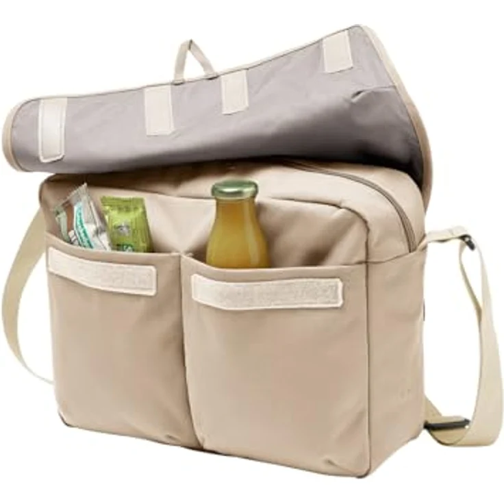 Vaude Coreway Messenger, Laptop-Tasche mit 38 cm Laptopfach, 100% PET, beige, 38 x 16 x 30 cm – Bild 4