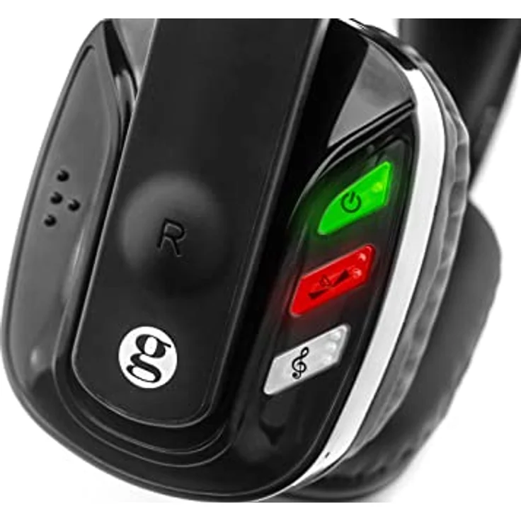 Geemarc CL7500, Drahtloser TV-Kopfhörer mit optischem Anschluss, verstärkt bis 125 dB, 8 Stunden Akkulaufzeit, für Senioren und hörgeschädigte Personen, Schwarz – Bild 5
