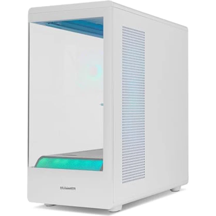 NOX Semitorre Hummer Signal ARGB, Midi Tower PC-Gehäuse in Schwarz mit gehärtetem Glas und RGB-Beleuchtung, ATX/Micro ATX kompatibel – Bild 8