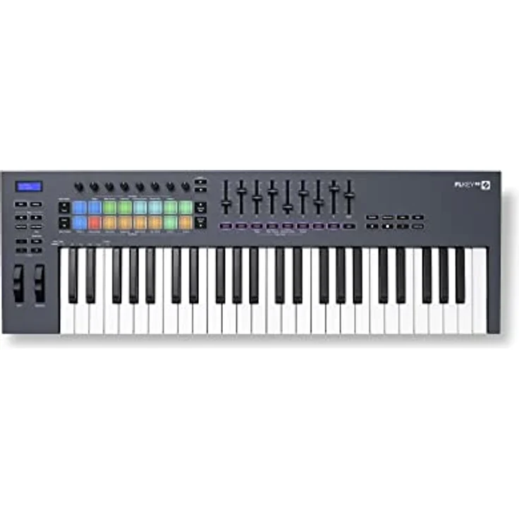 Novation FLkey 49 MIDI-Controller-Keyboard — Nahtlose Integration in FL Studio, mit Akkord- und Skalenmodi. Sämtliche Software, die du für die Musikproduktion benötigst – Bild 1
