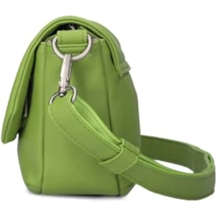 Zwei Mademoiselle.M Messenger 28 cm, Laptop-Tasche aus 100% Polyurethan, grün – Bild 5