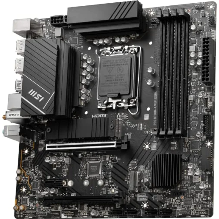 MSI Intel-Mainboard, Schwarz, M-ATX – Bild 3