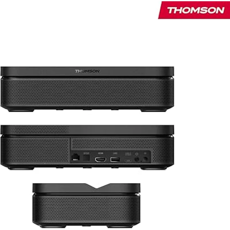 Thomson Sirius PG55B, tragbarer UHD-Laserprojektor mit 600 lm Helligkeit, Google-TV und Akku, Schwarz – Bild 4