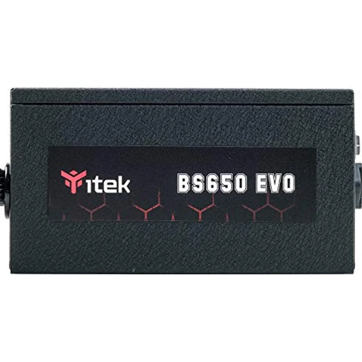 iTek BS650 EVO, 650 W Netzteil mit 80 Plus Bronze Effizienz, halbmodular, HDB Lüfter 12 cm, aktiver PFC-Schutz – Bild 5