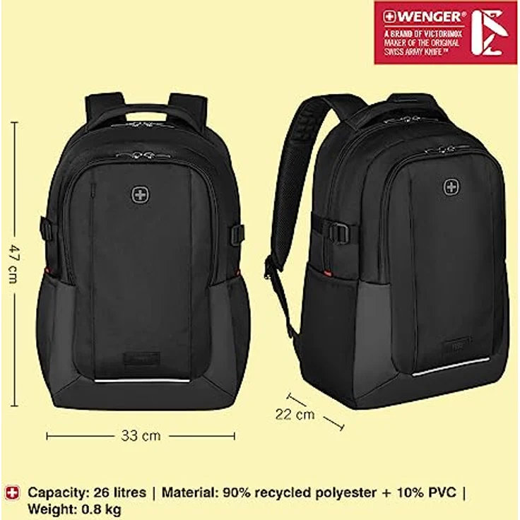 Wenger Laptoptasche Wenger XE Ryde, Rucksack, bis 40,6 cm (16), schwarz – Bild 2