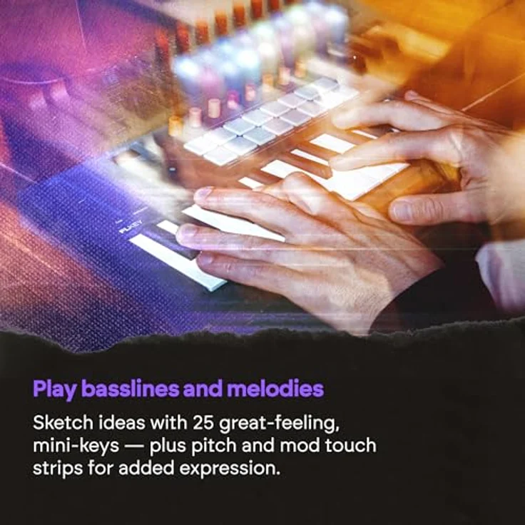 Novation FLkey 2 Mini 25, MIDI-Controller mit 25 Mini-Tasten, Arpeggiator und 16 Pads mit Aftertouch – Bild 8