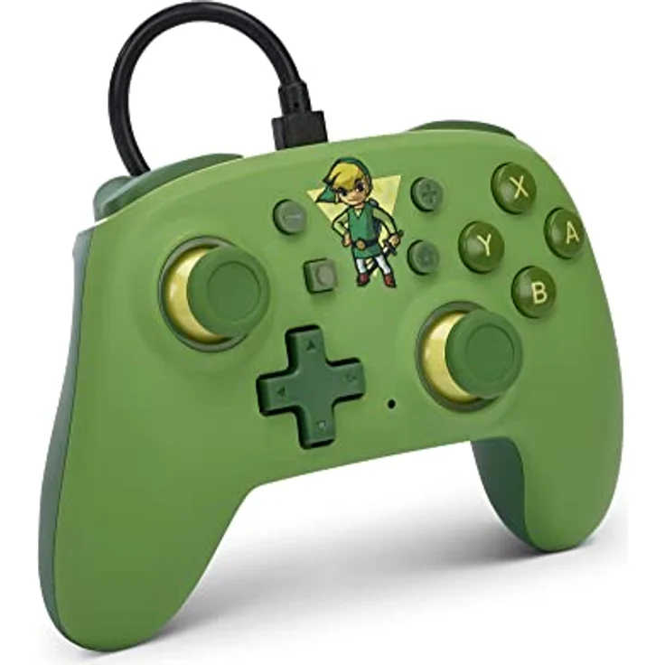 PowerA Nano Wired Controller for Nintendo Switch - Toon Link, Nintendo Switch - OLED Model, Gamepad, Game Controller, – Bild 2