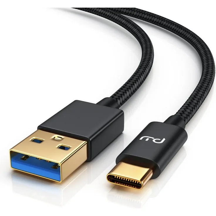 Primewire USB 3.2 Gen.1 Typ C zu USB 3.2 Gen.1 Typ A Kabel, 50 cm, bidirektional, Nylonmantel, 5 Gbit/s, Quick Charge-kompatibel